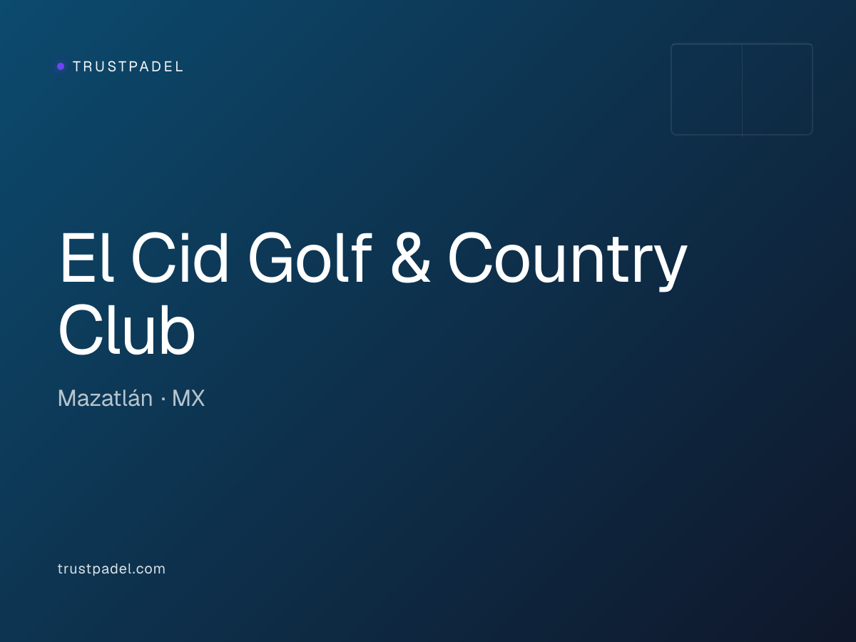 El Cid Golf & Country Club padel club