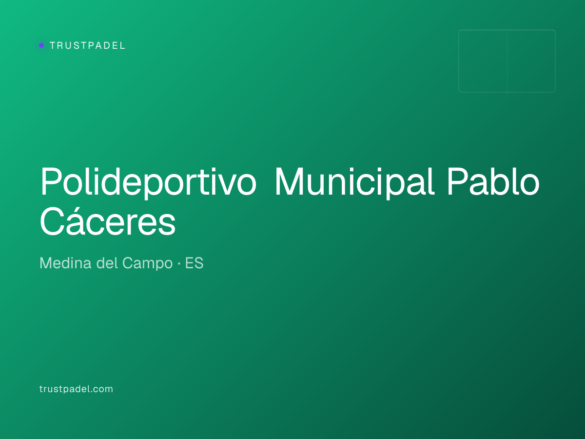 Polideportivo Municipal Pablo Cáceres padel club