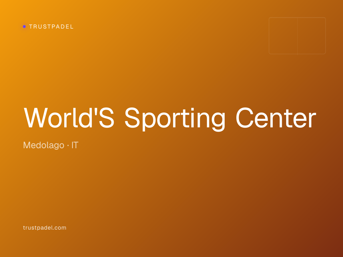 World'S Sporting Center padel club