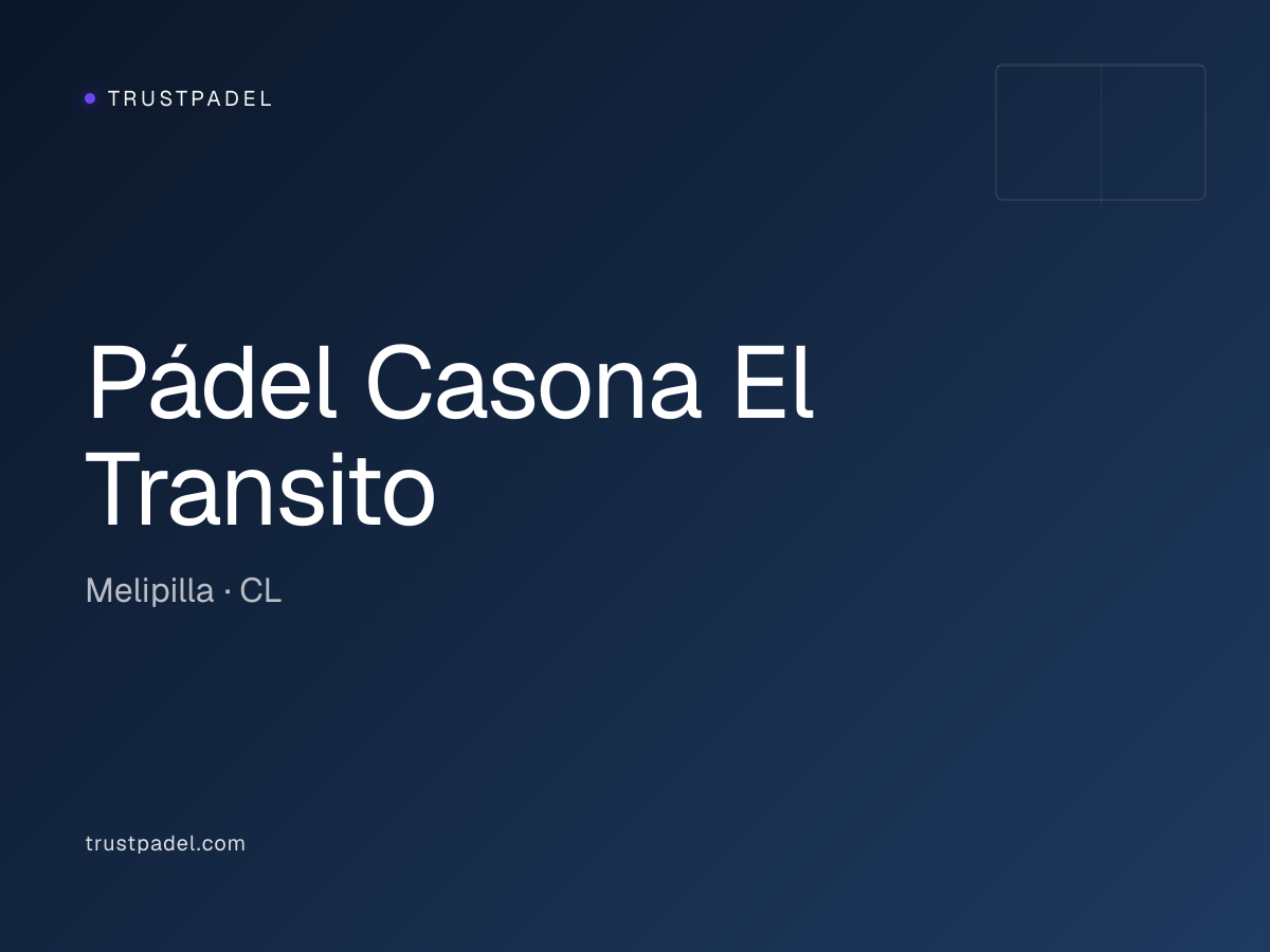 Pádel Casona El Transito padel club