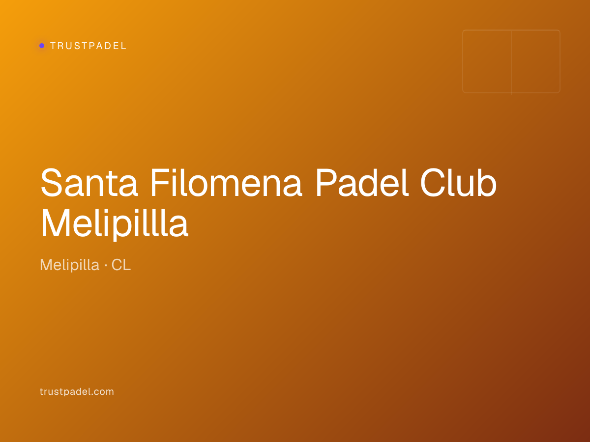 Santa Filomena Padel Club Melipillla padel club