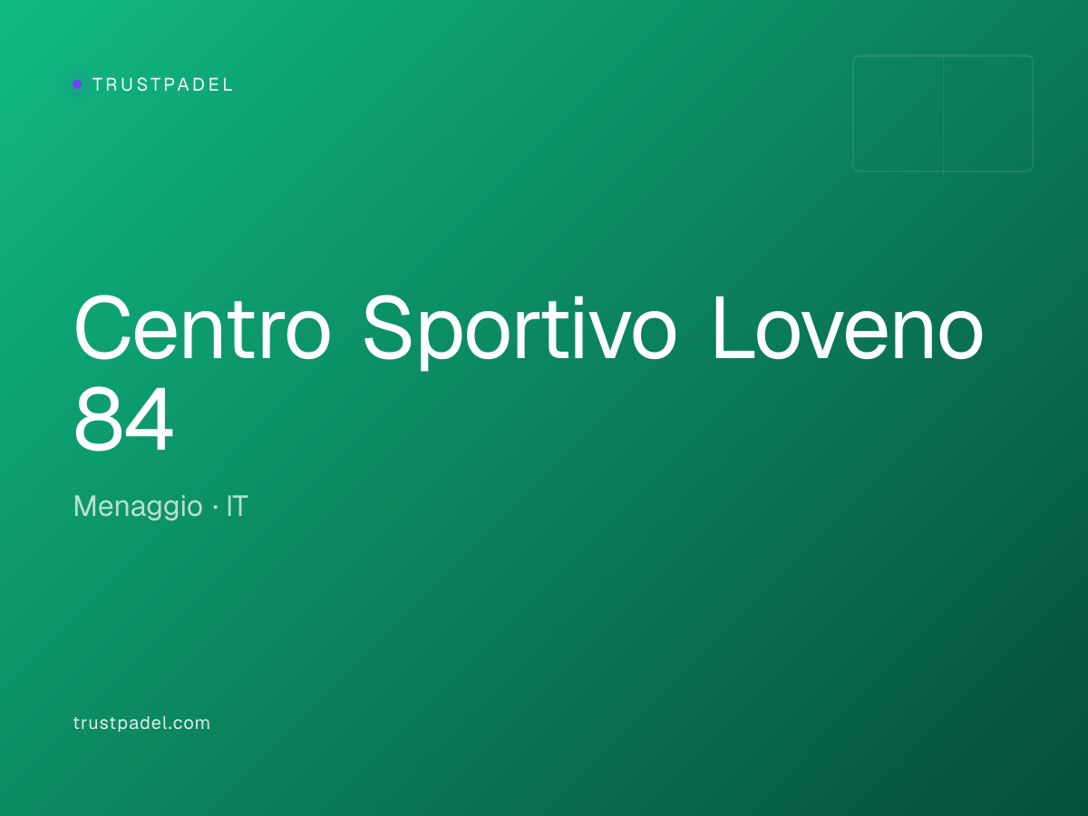 Centro Sportivo Loveno 84 padel club