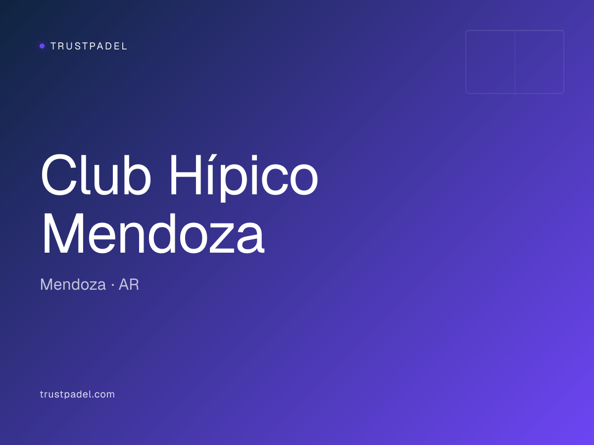 Club Hípico Mendoza padel club