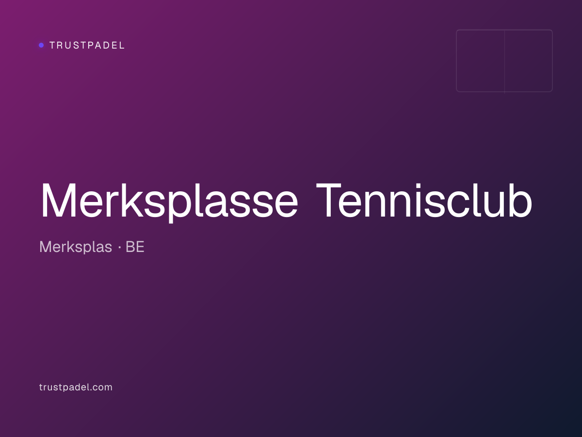Merksplasse Tennisclub padel club
