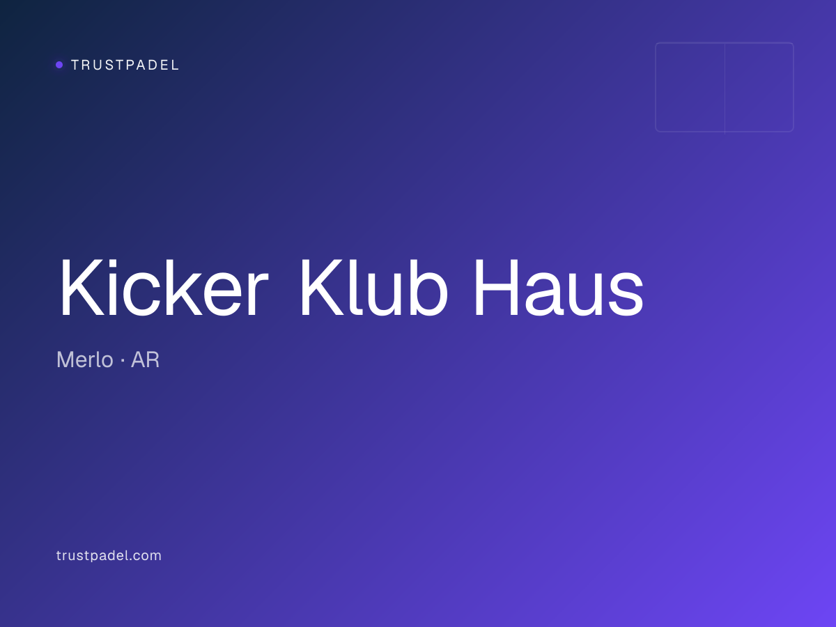 Kicker Klub Haus padel club