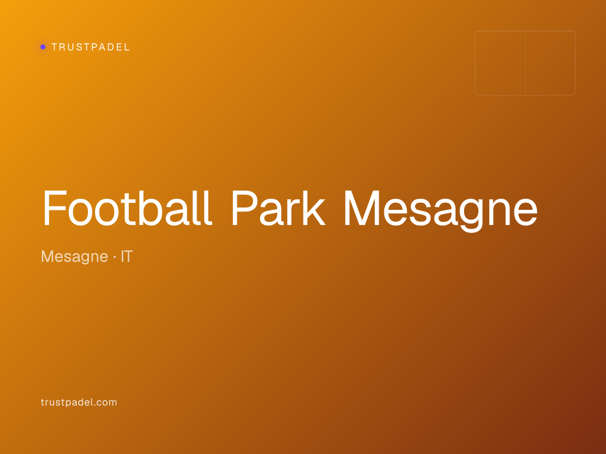 Football Park Mesagne padel club