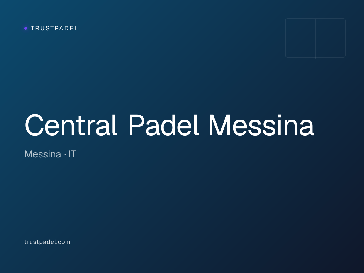 Central Padel Messina padel club