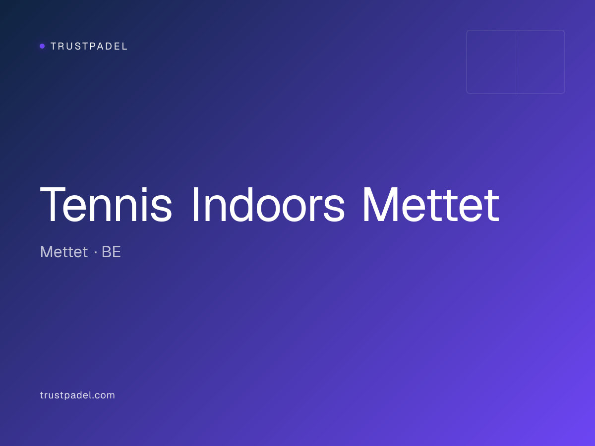 Tennis Indoors Mettet padel club