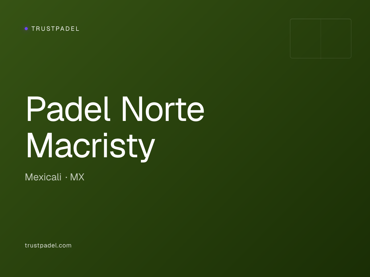 Padel Norte Macristy padel club