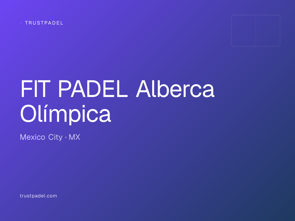 FIT PADEL Alberca Olímpica padel club