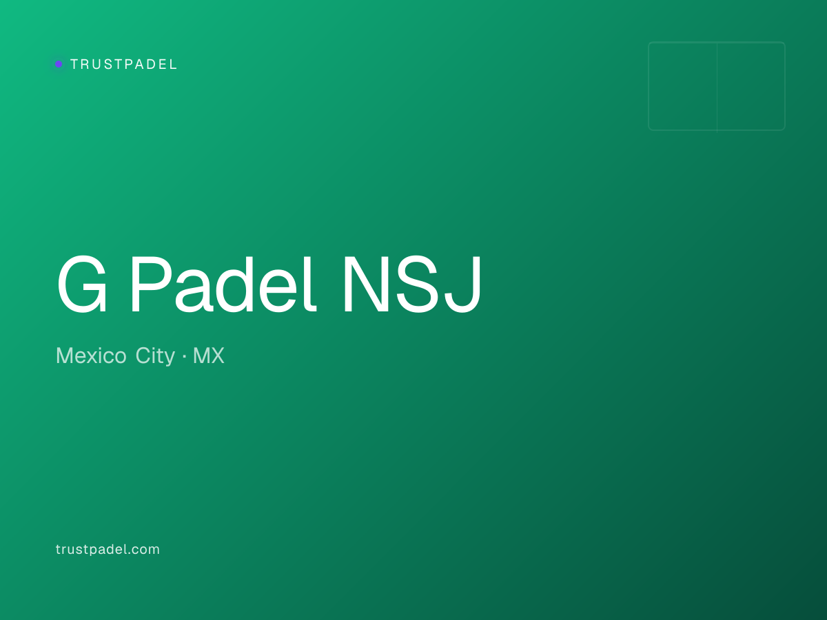 G Padel NSJ padel club