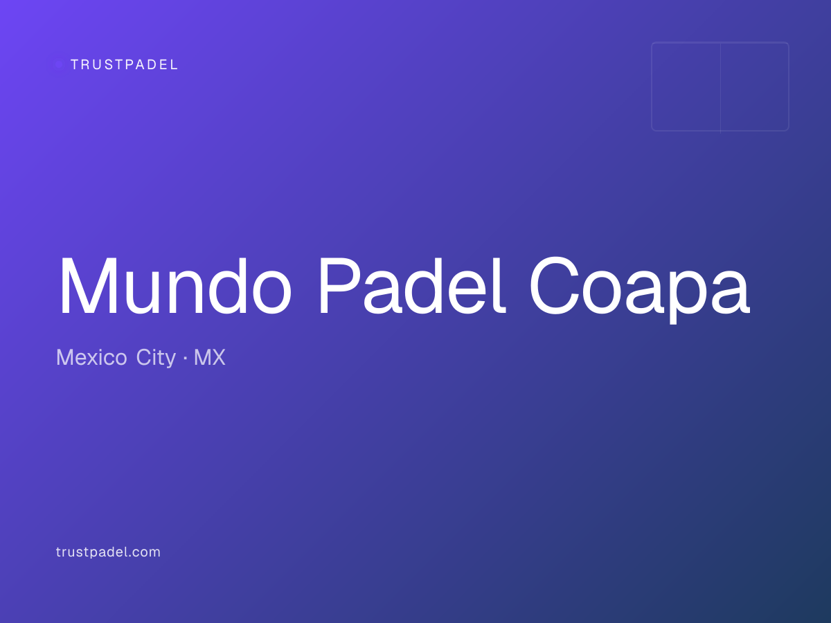 Mundo Padel Coapa padel club