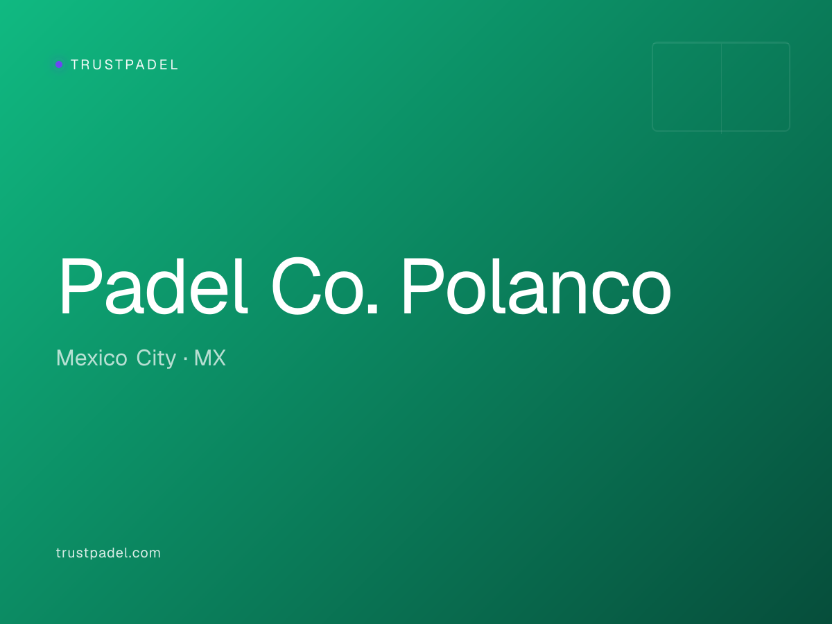 Padel Co. Polanco padel club
