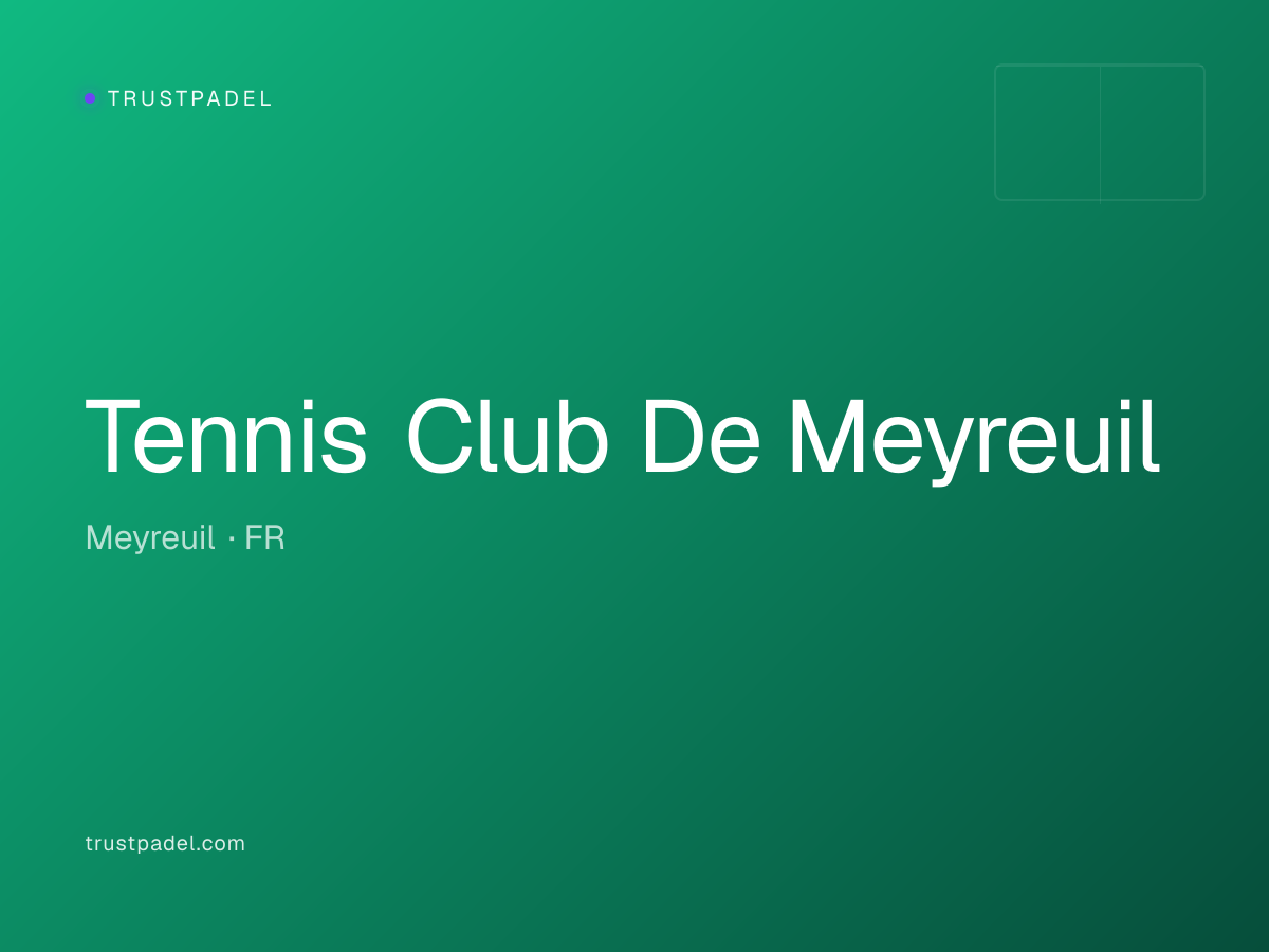 Tennis Club De Meyreuil padel club