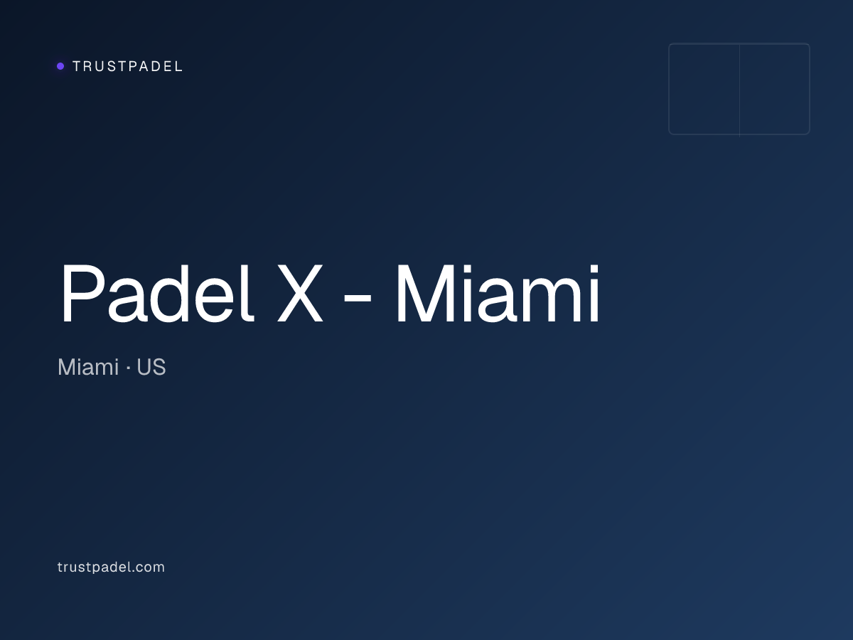 Padel X - Miami padel club