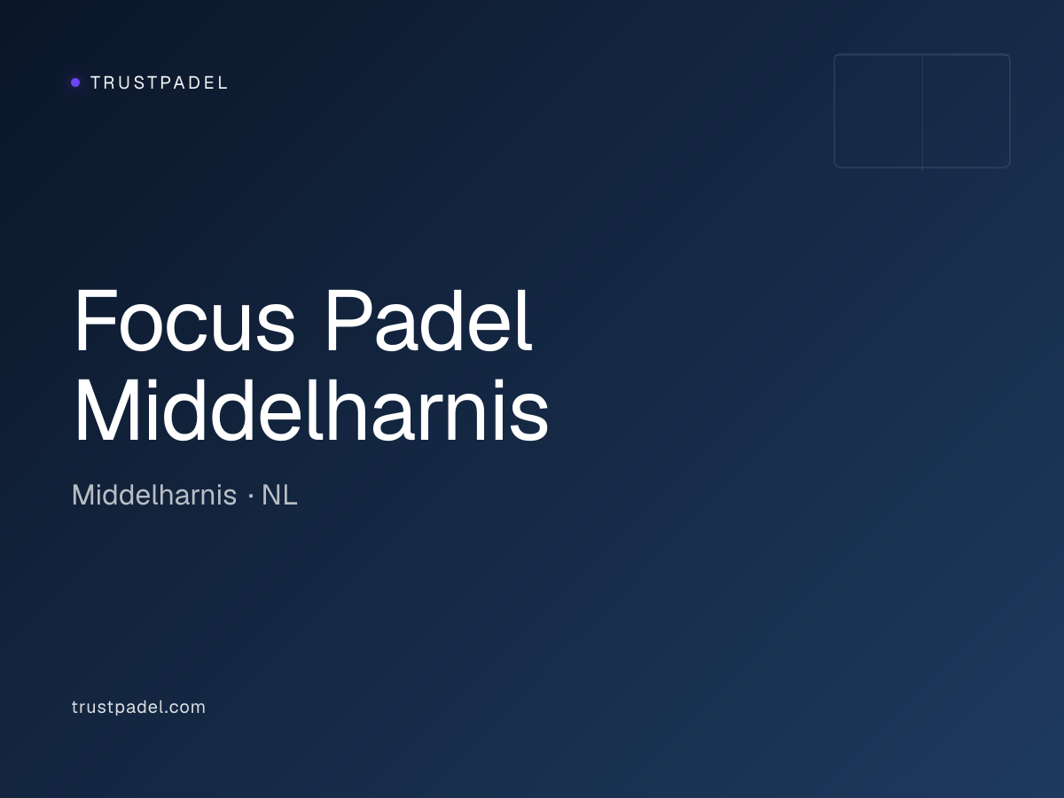 Focus Padel Middelharnis padel club