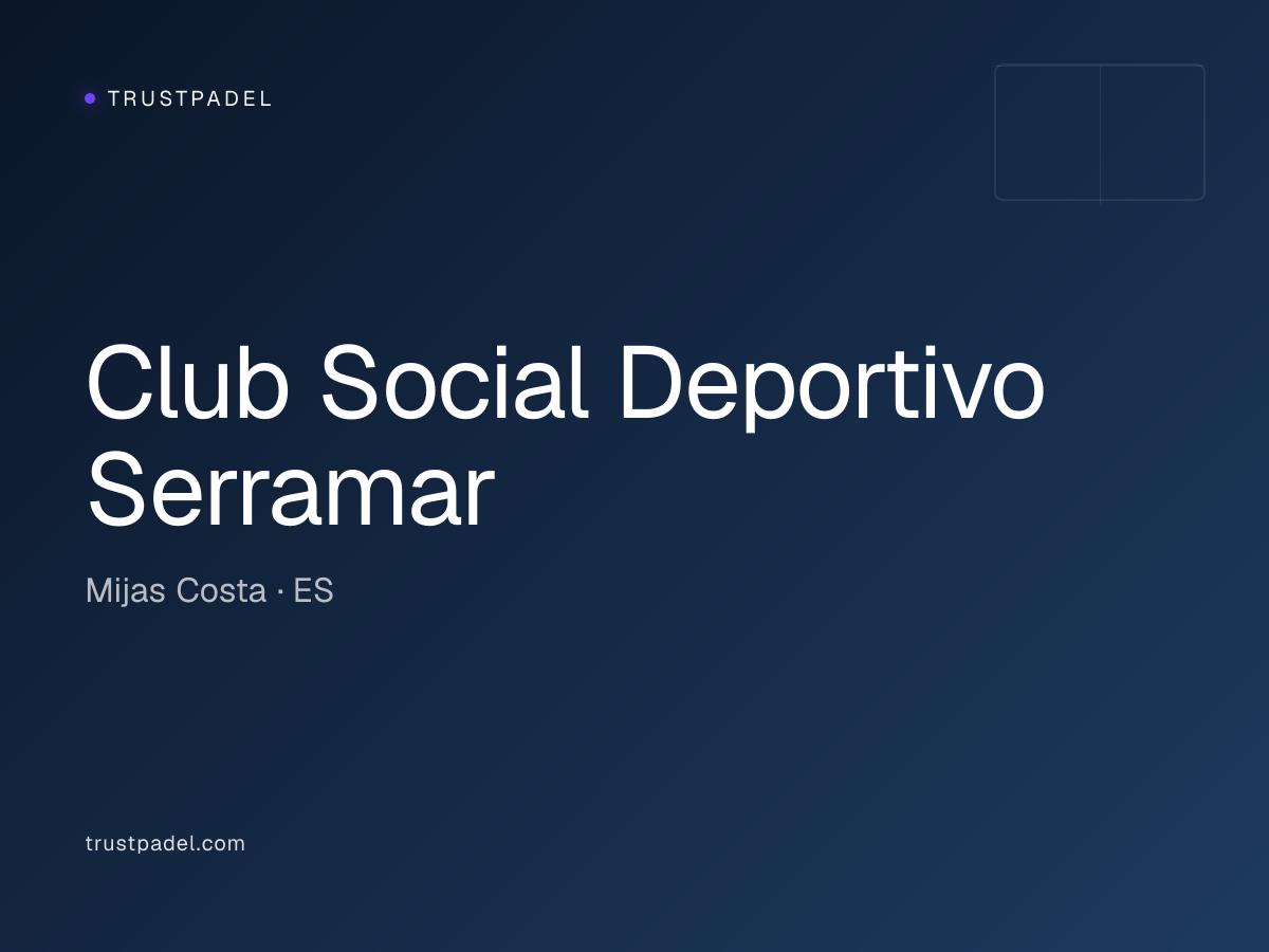 Club Social Deportivo Serramar padel club