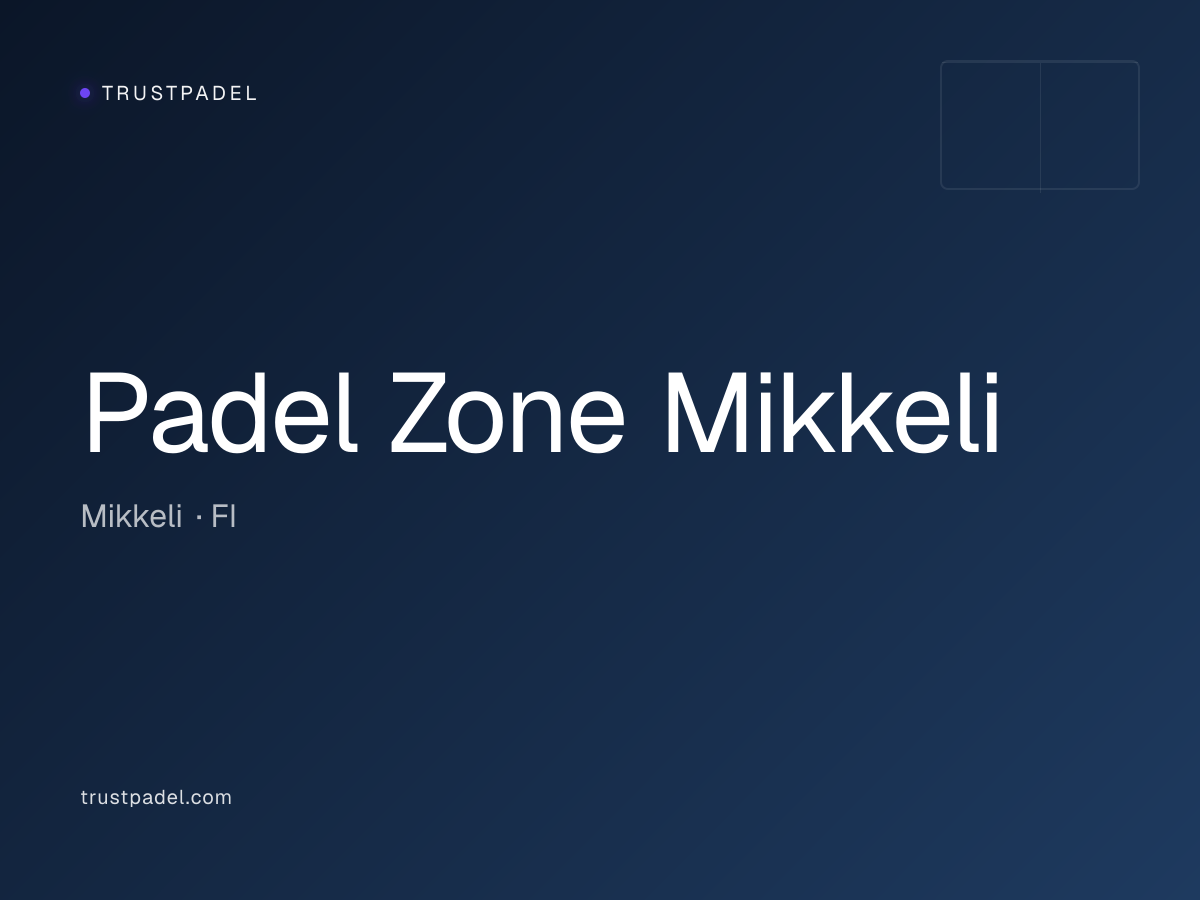 Padel Zone Mikkeli padel club