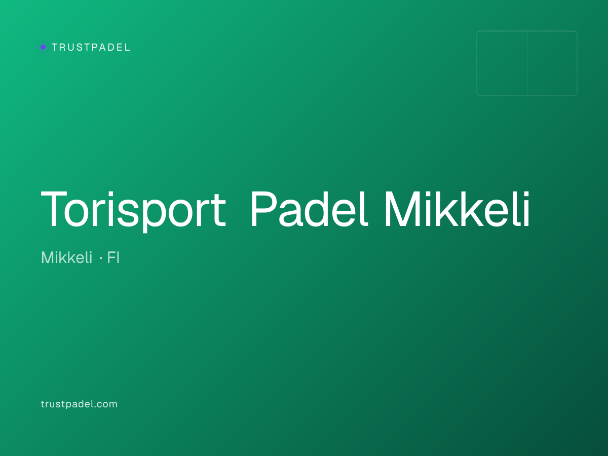 Torisport Padel Mikkeli padel club