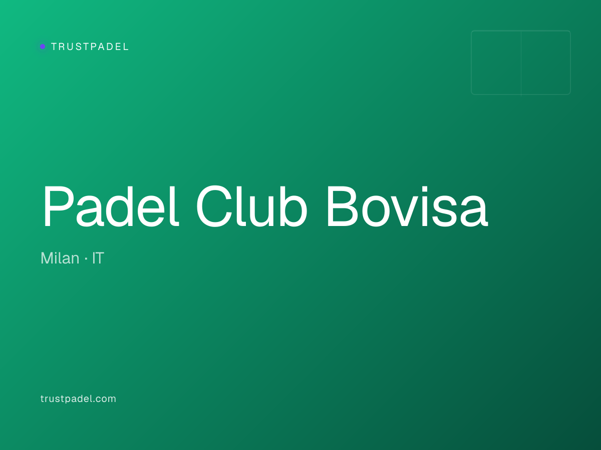 Padel Club Bovisa padel club