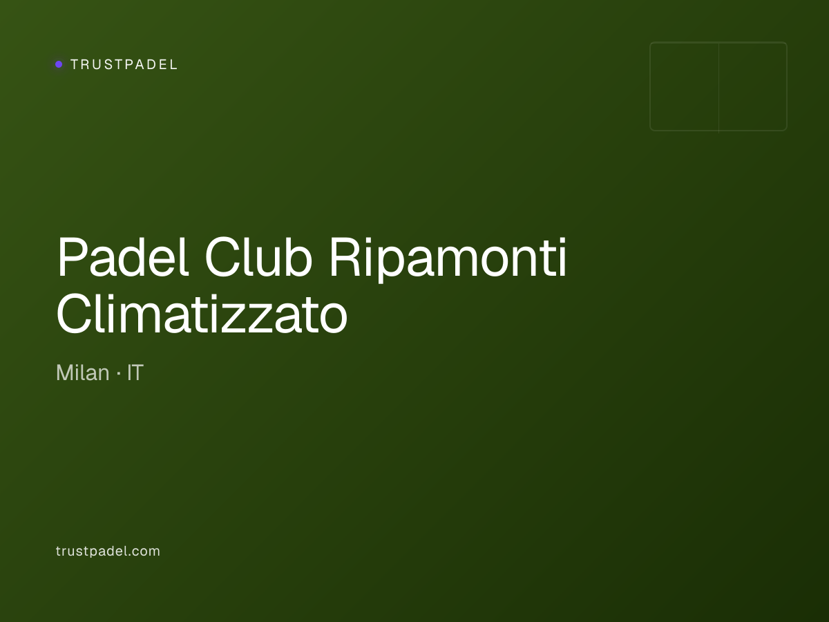 Padel Club Ripamonti Climatizzato padel club