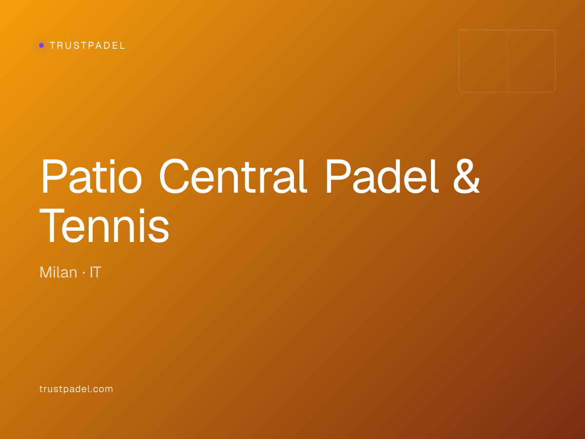 Patio Central Padel & Tennis padel club