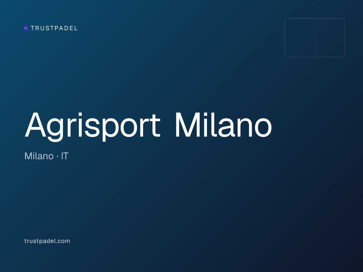 Agrisport Milano padel club