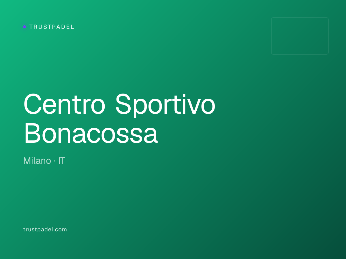 Centro Sportivo Bonacossa padel club