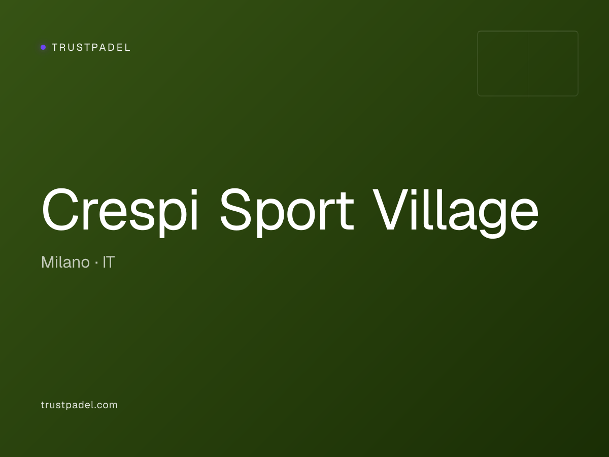 Crespi Sport Village padel club