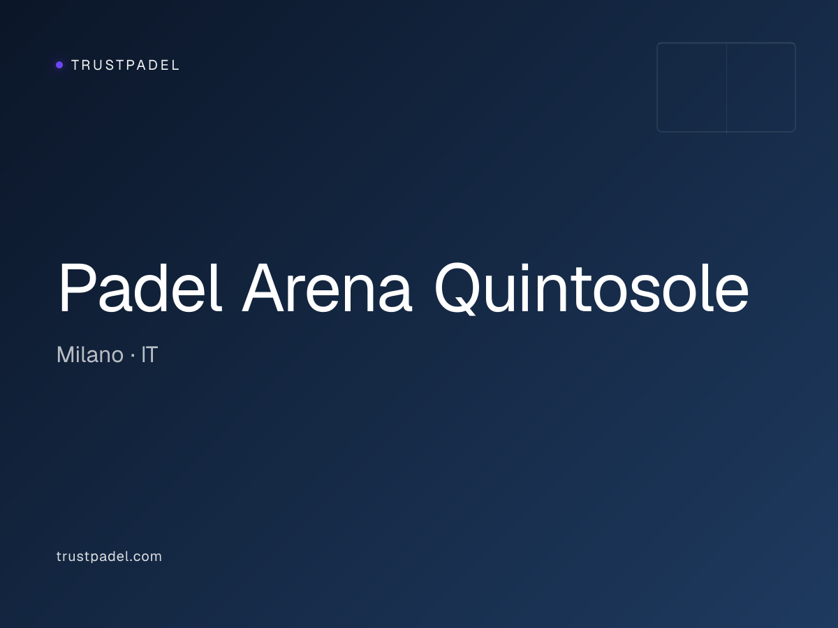 Padel Arena Quintosole padel club