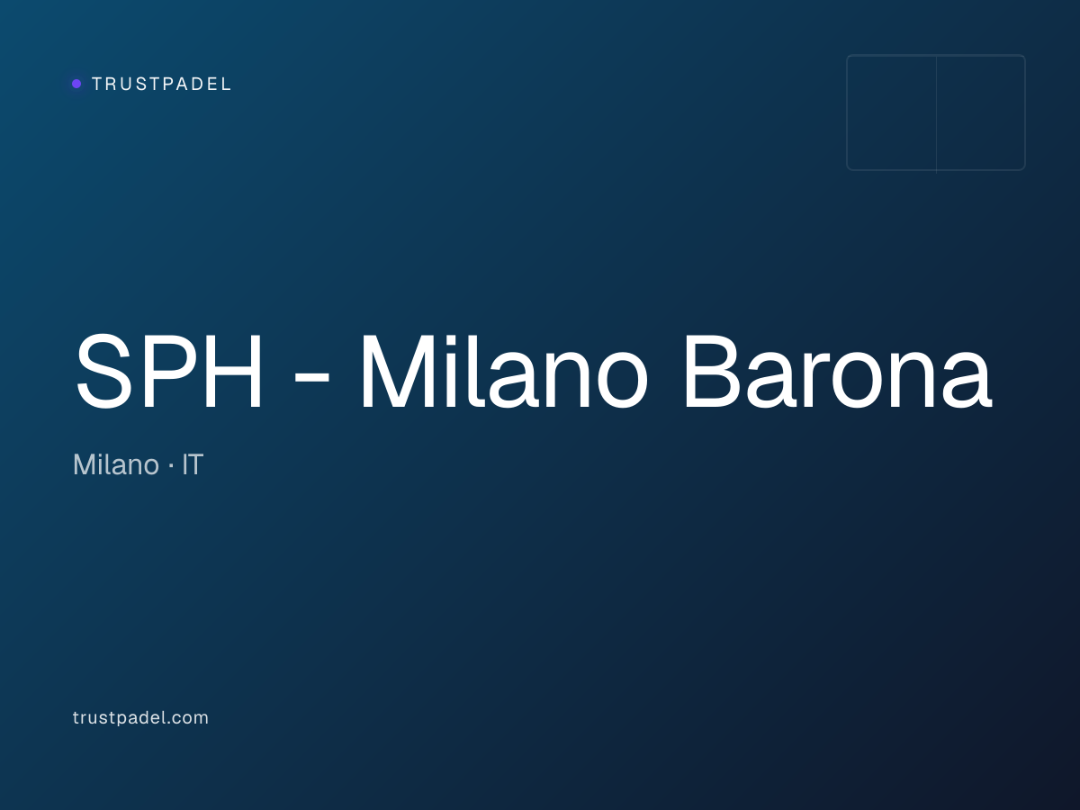SPH - Milano Barona padel club