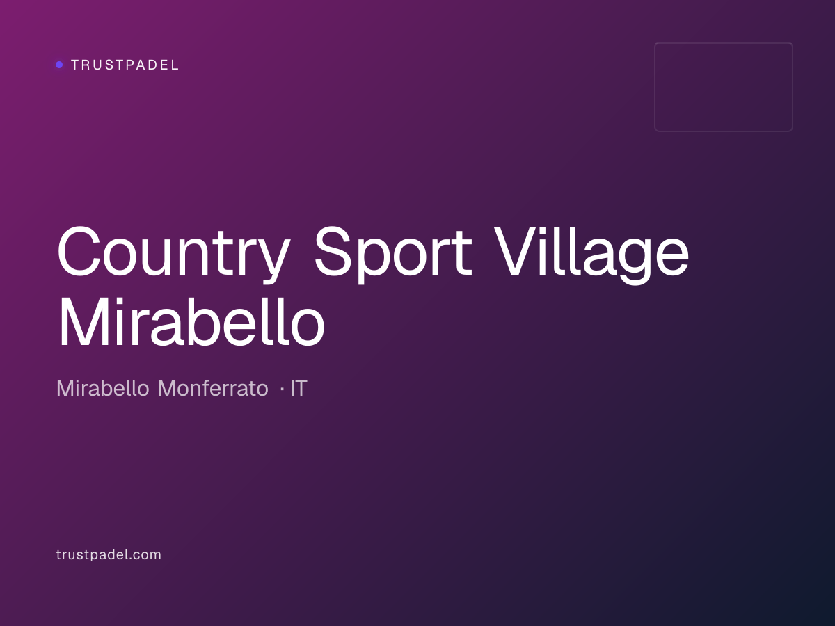 Country Sport Village Mirabello padel club