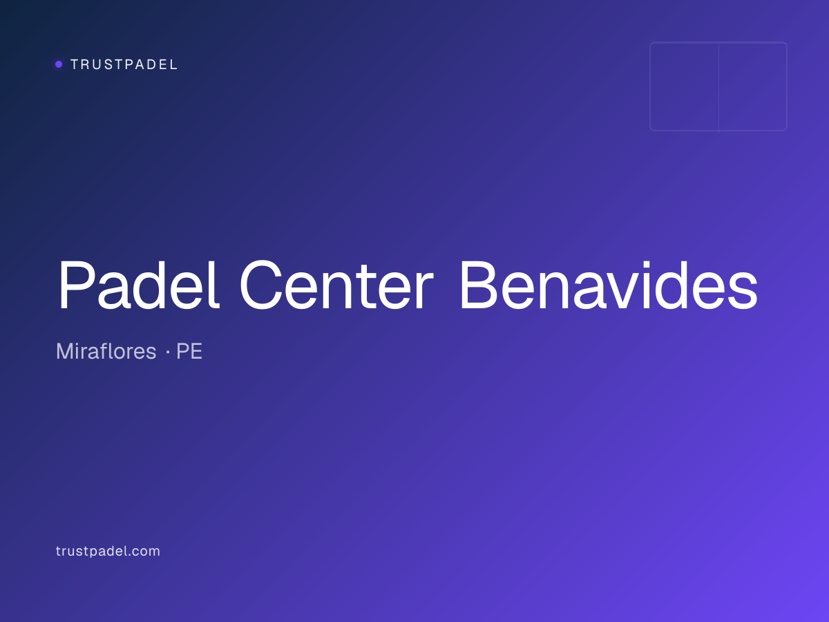 Padel Center Benavides padel club