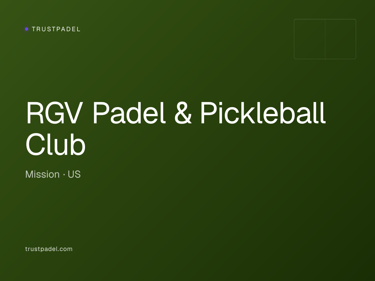 RGV Padel & Pickleball Club padel club