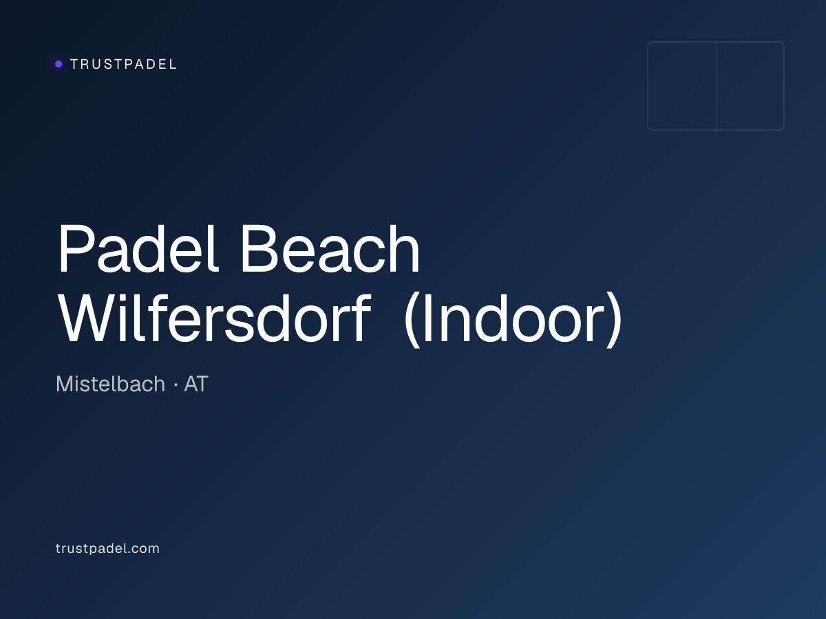 Padel Beach Wilfersdorf (Indoor) padel club