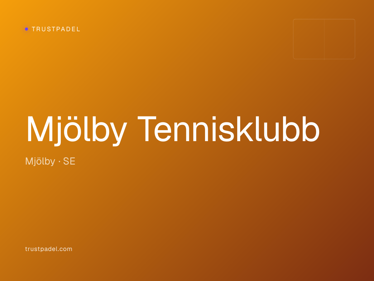 Mjölby Tennisklubb padel club