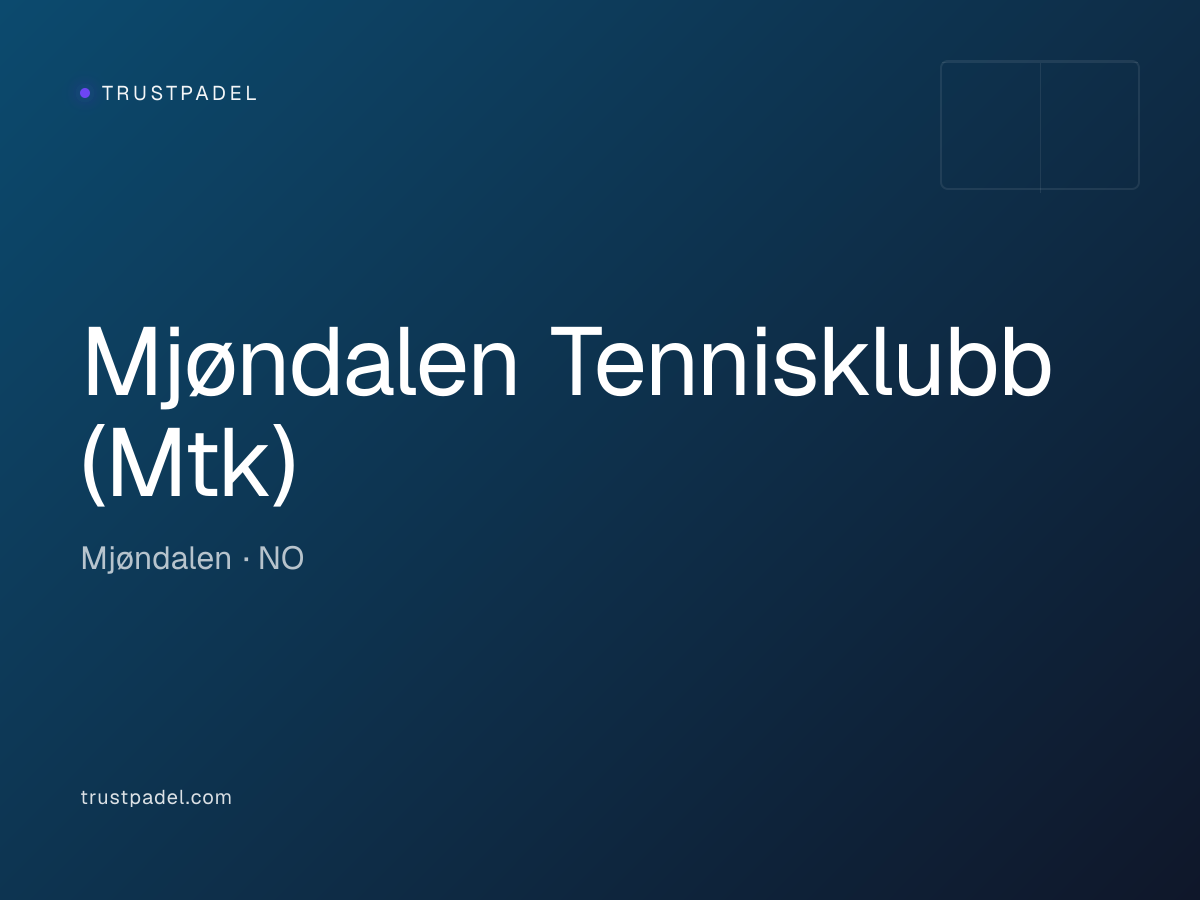 Mjøndalen Tennisklubb (Mtk) padel club