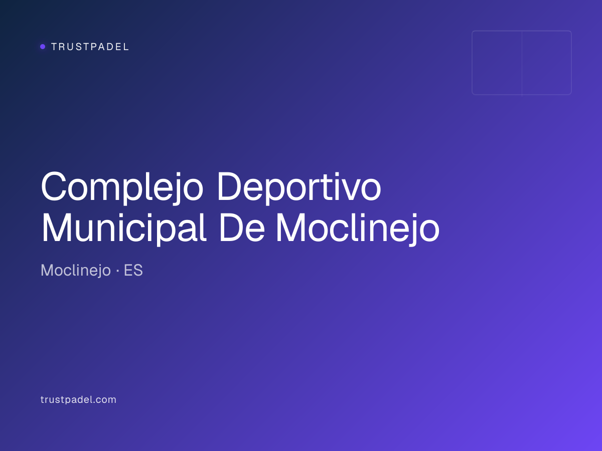 Complejo Deportivo Municipal De Moclinejo padel club