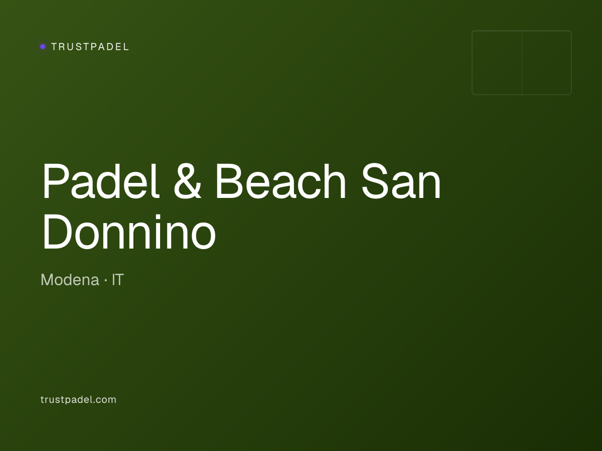 Padel & Beach San Donnino padel club