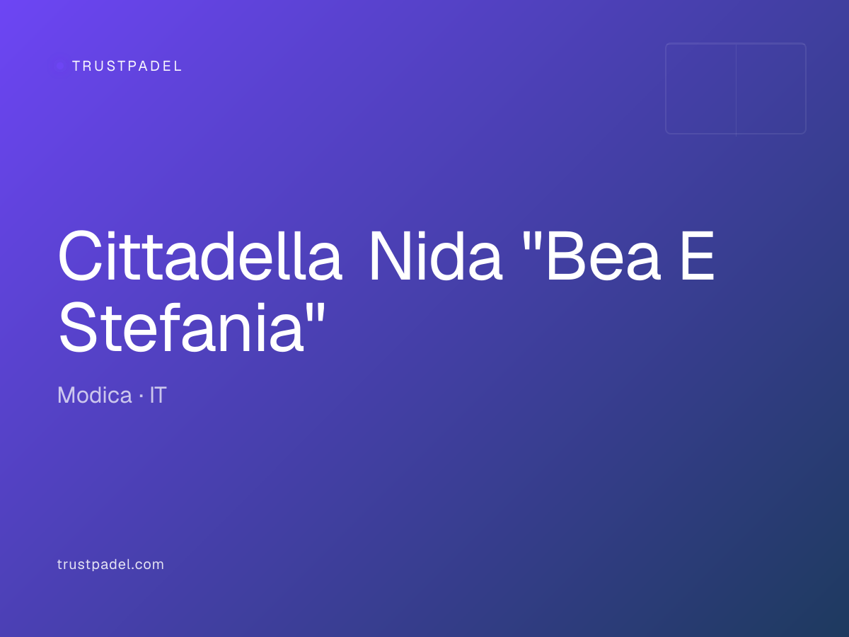 Cittadella Nida "Bea E Stefania" padel club
