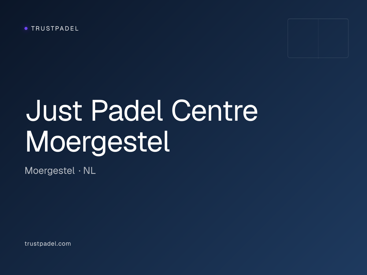 Just Padel Centre Moergestel padel club