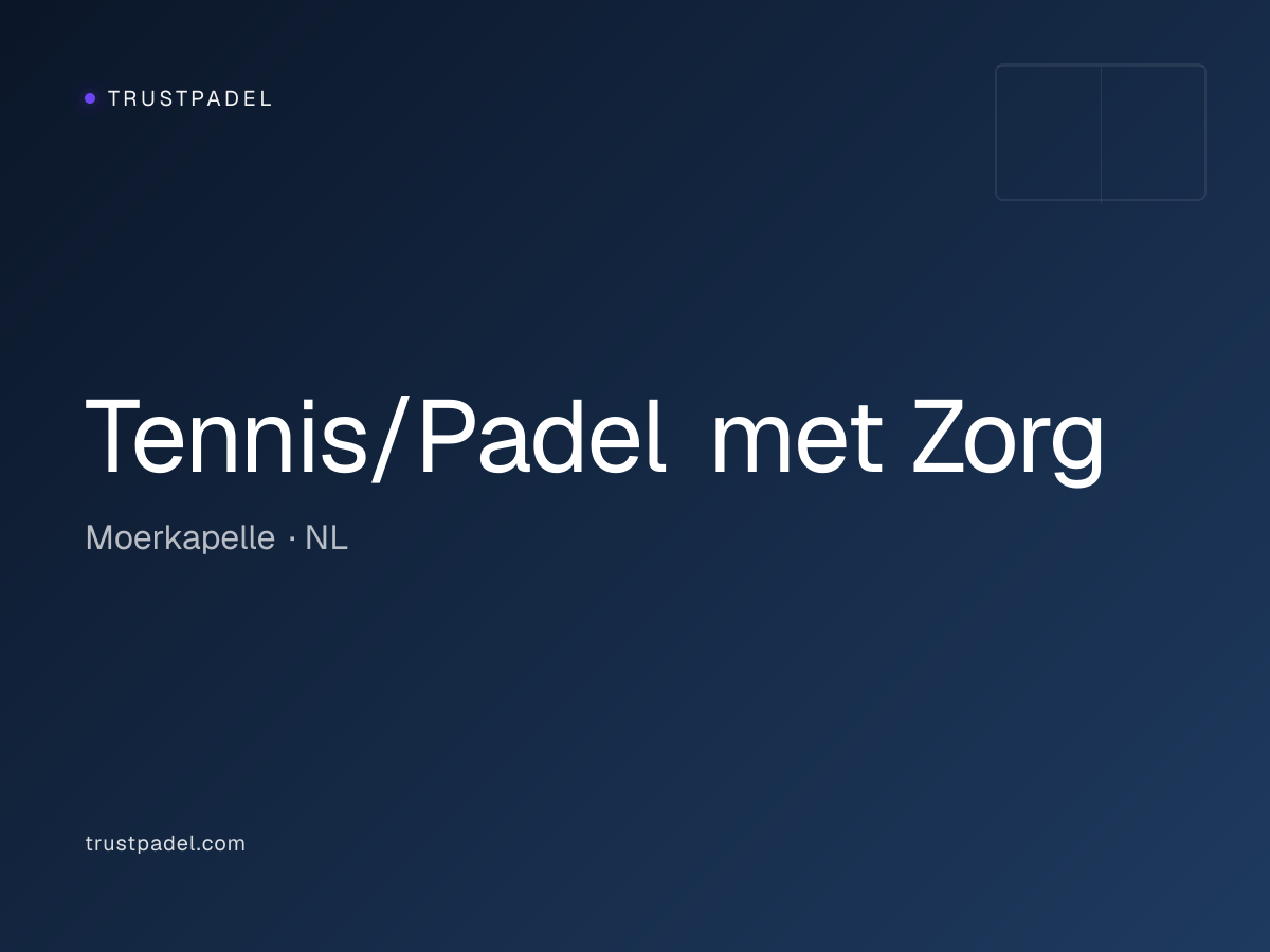 Tennis/Padel met Zorg padel club