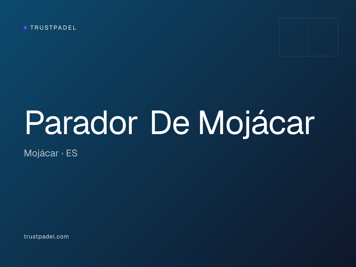 Parador De Mojácar padel club