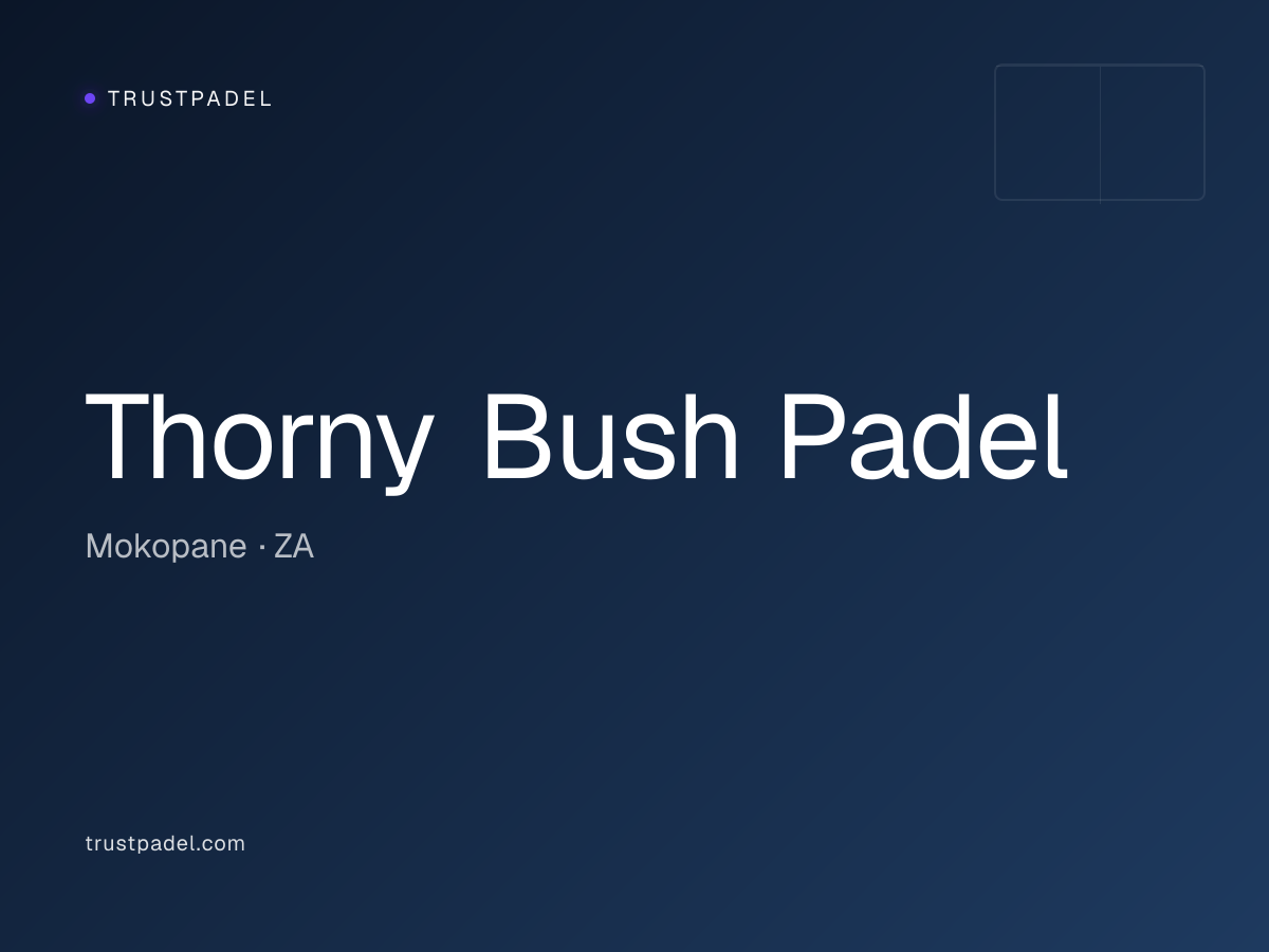 Thorny Bush Padel padel club
