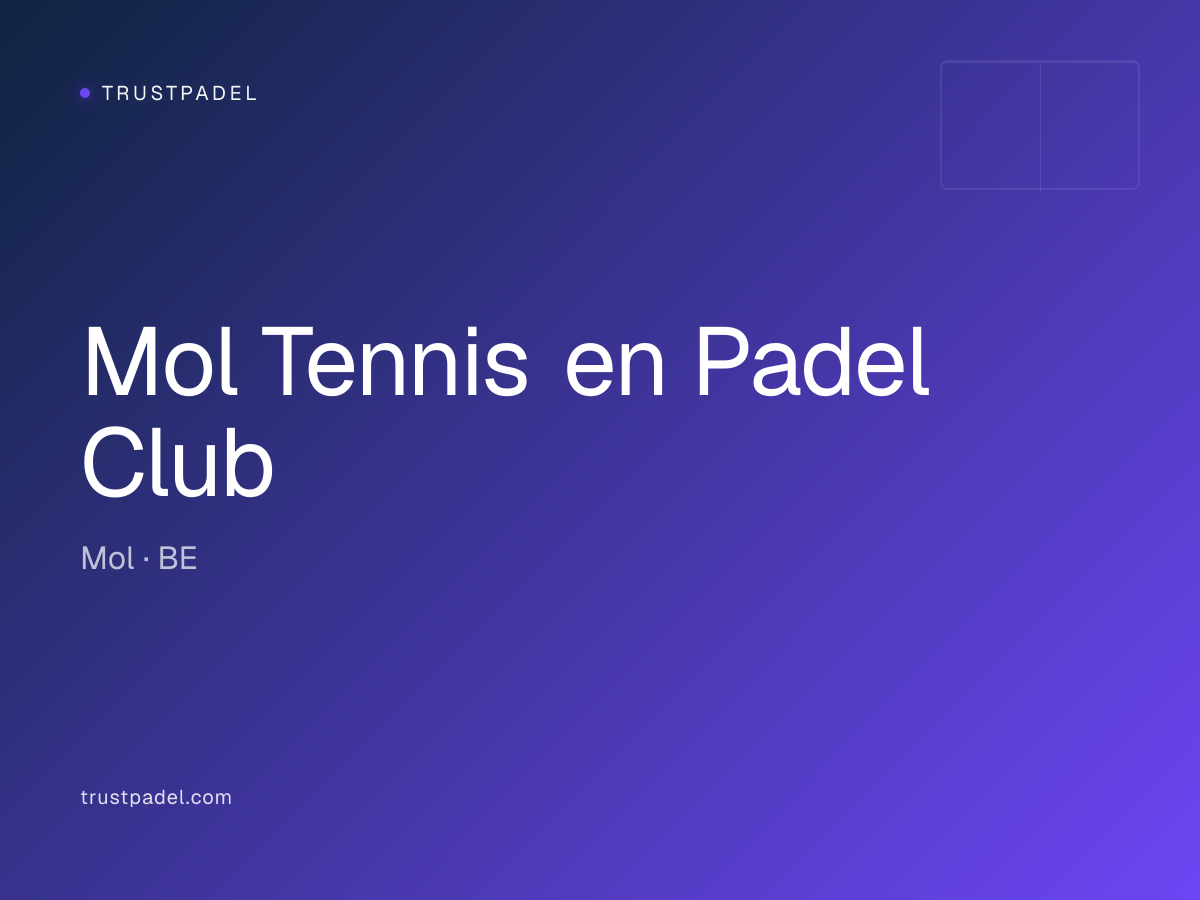 Mol Tennis en Padel Club padel club