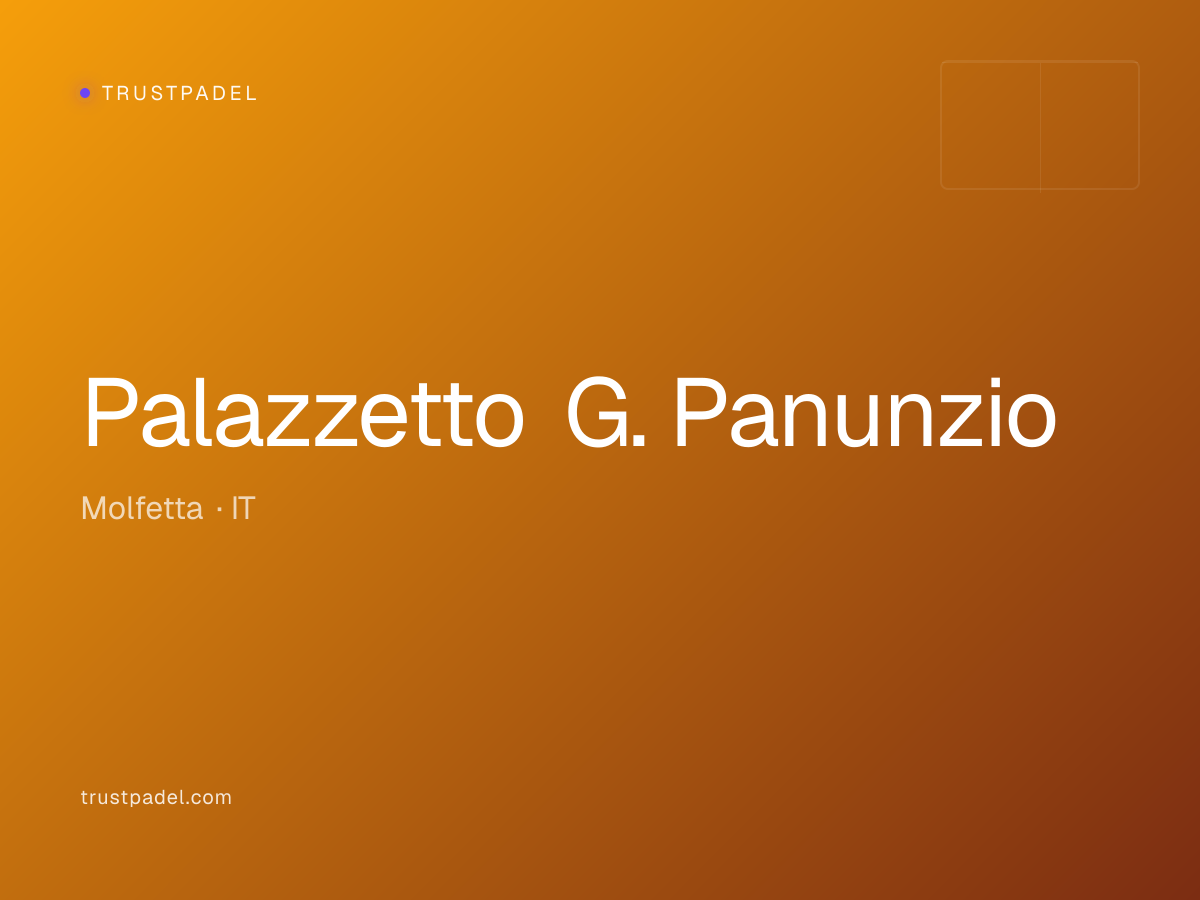 Palazzetto G. Panunzio padel club