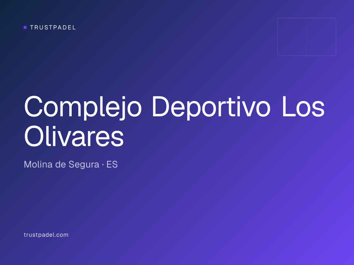 Complejo Deportivo Los Olivares padel club