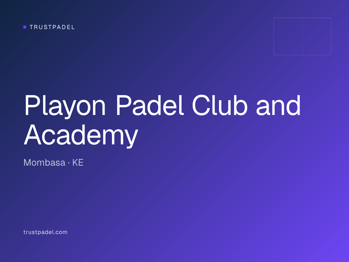 Playon Padel Club and Academy padel club