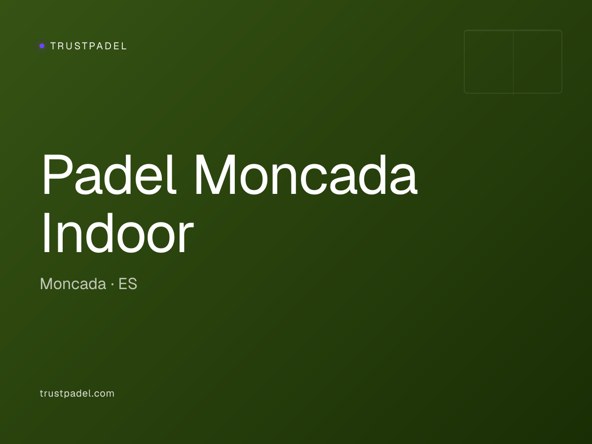 Padel Moncada Indoor padel club