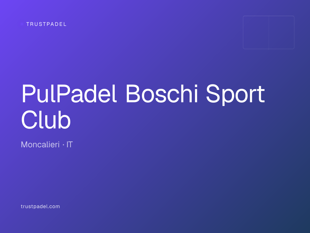 PulPadel Boschi Sport Club padel club